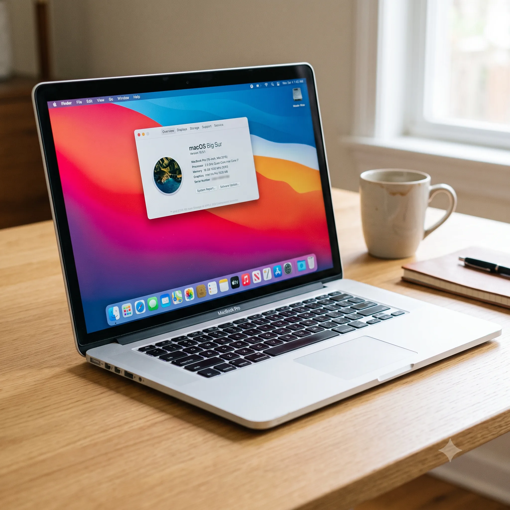 MacBook Pro 2015 i7 RAM 16Go SSD 500Go Écran 15 pouces